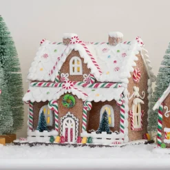 Large Clay Cookie House With LED | Handmade | 21cm High