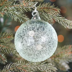 Large Handmade Eucalyptus Christmas Bauble With Speckles