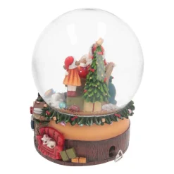 Large Snow Globe With Santa Claus | Music | ⌀14.5cm | 20.5cm Tall