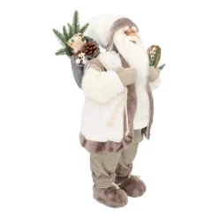 Large Standing Santa Claus | White-grey | 60cm/23in | Cloth