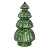 Large Voluminous Green LED Christmas Tree With Embossed Design