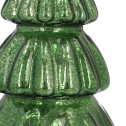 Large Voluminous Green LED Christmas Tree With Embossed Design