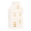Large White Canal House For Christmas