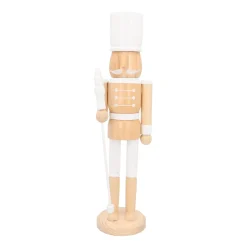 Large Wooden Nutcracker With Banner