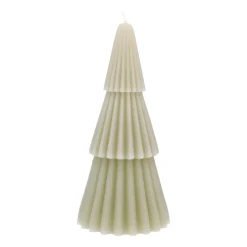 Layered Green Christmas Tree Candle