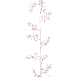 Leaf Garland With Glitter | Pink | 260 Cm