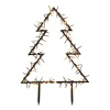 LED Christmas Tree | Warm White Light | Outdoor Use | Ground Spike | Timer | 75 Cm