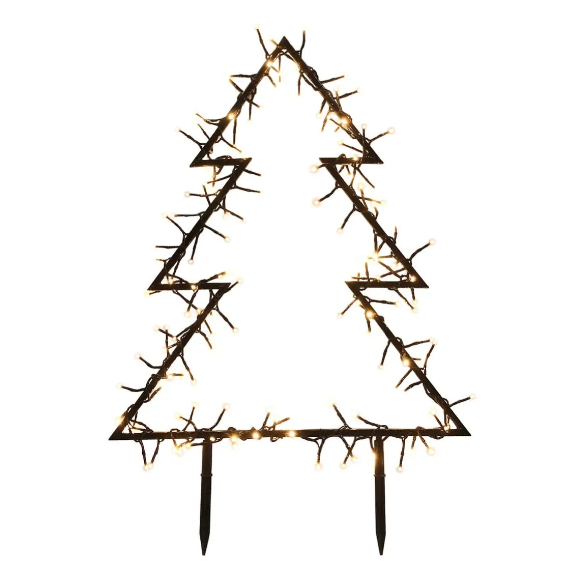 LED Christmas Tree | Warm White Light | Outdoor Use | Ground Spike | Timer | 75 Cm