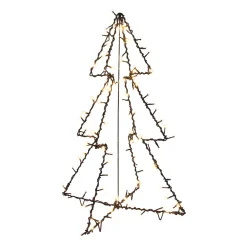 LED 3D Christmas Tree | Warm White Light | Indoor & Outdoor Use | Timer | 75 Cm
