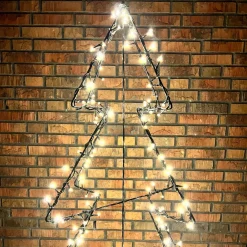 LED 3D Christmas Tree | Warm White Light | Indoor & Outdoor Use | Timer | 75 Cm