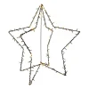 LED 3D Star | Warm White Light | Indoor & Outdoor Use | Timer | 80 Cm