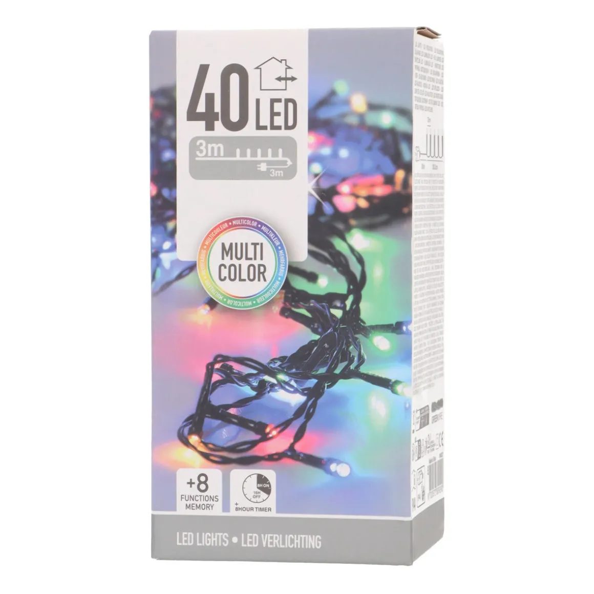 LED Lights With 40 Colorful Bulbs