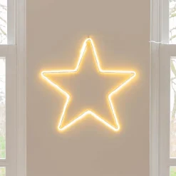 LED Neon Star | Warm White Light | Indoor & Outdoor Use | 50 Cm