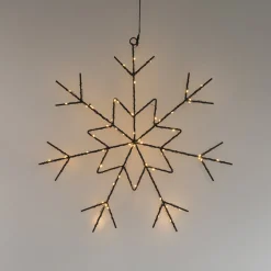 LED Snowflake | Warm White Light | Indoor & Outdoor Use | 40 Cm
