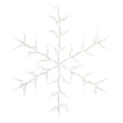 LED Snowflake | Warm White Light | Indoor & Outdoor Use | Timer | 60 Cm