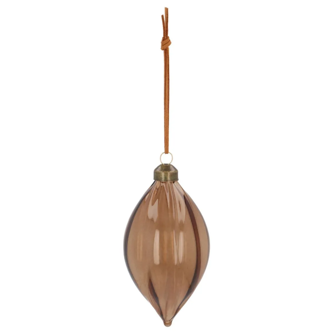 Light Brown Christmas Icicle With Natural Swirls