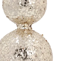 Light Gold Glass Glitter Tree Topper