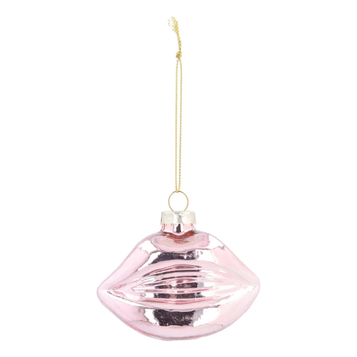 Light Pink Mouth Christmas Ornament