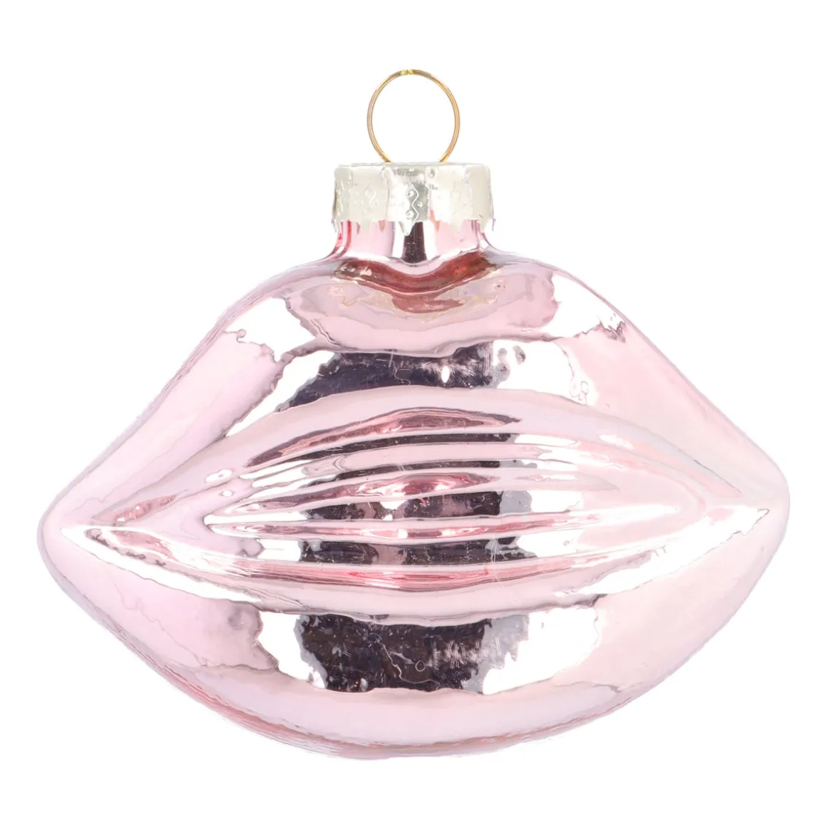 Light Pink Mouth Christmas Ornament