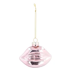 Light Pink Mouth Christmas Ornament