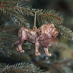 Lion Christmas Ornament | Gold | 12 Cm