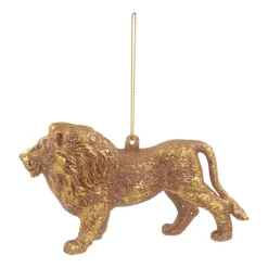 Lion Christmas Ornament | Gold | 12 Cm