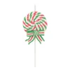 Lolly Christmas Ornament | Red-white-green | Handmade | 16 Cm