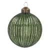 Luxurious Green Christmas Bauble With Lantern Relief