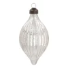 Luxury Christmas Bauble Icicle Shape | Antique-Champagne | Glass | 12cm