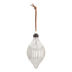 Luxury Christmas Bauble Icicle Shape | Antique-Champagne | Glass | 12cm