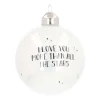 Luxury Glass Printed Christmas Babule 8 Cm ''I Love You More Than All The Stars''