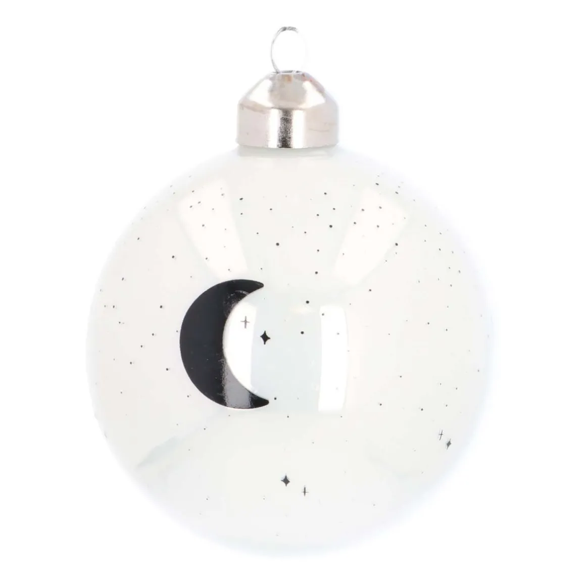 Luxury Glass Printed Christmas Babule 8 Cm ''I Love You More Than All The Stars''