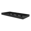 Magnetic Candle Tray | 42x22 Cm | Matt Black | Including Candle Holders