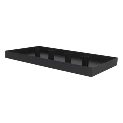 Magnetic Candle Tray | 42x22 Cm | Matt Black | Including Candle Holders