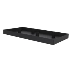 Magnetic Candle Tray | 42x22 Cm | Matt Black | Including Candle Holders