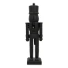Matte Black Wooden Nutcracker