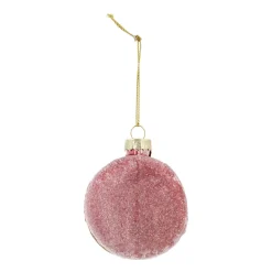 Mauve Macaron Christmas Ornament