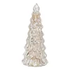 Mercury Glass Tree With LED Lights 21cm Silver