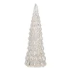 Mercury Glass Tree With LED Lights 33cm Silver
