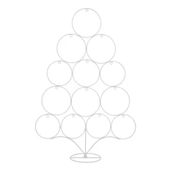 Metal Christmas Tree | White | Circles | 80cm