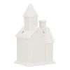 Miniature Church With LED | Porcelain | 21cm | White