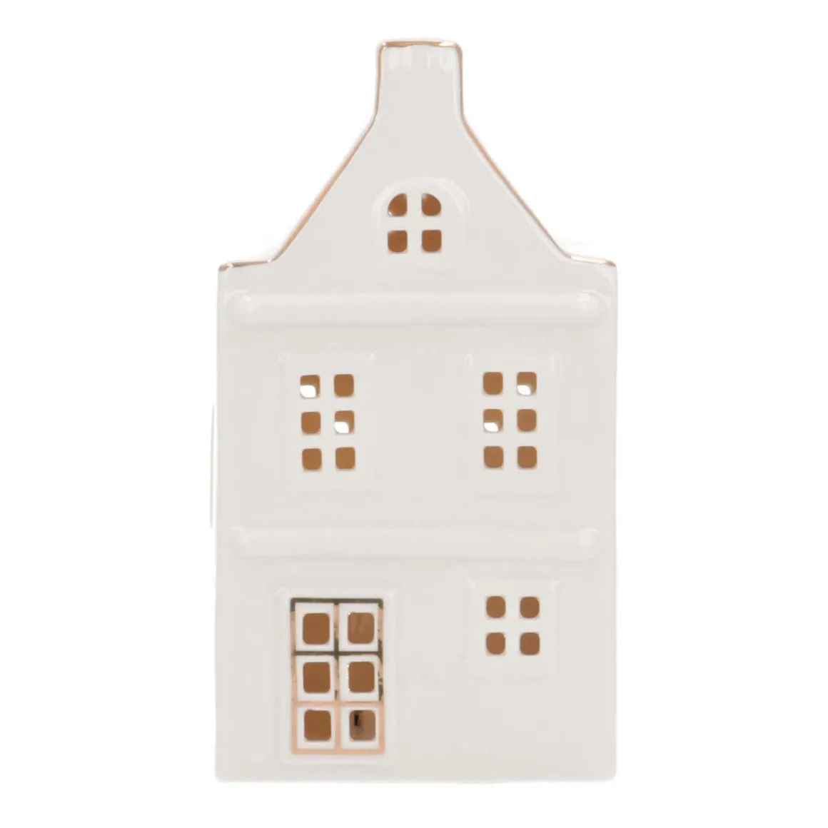 Miniature House | Porcelain | LED Lighting | 17cm