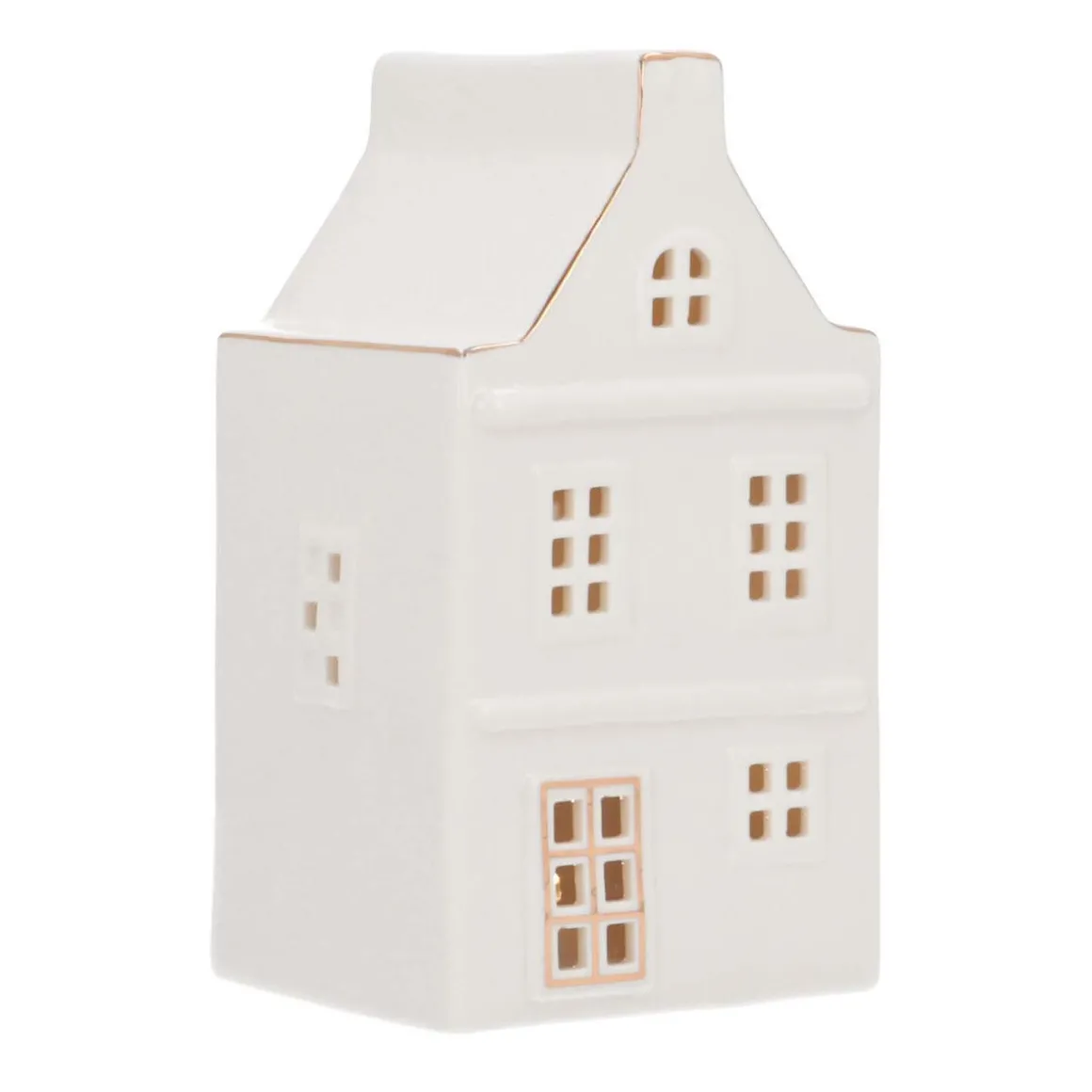 Miniature House | Porcelain | LED Lighting | 17cm