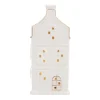 Miniature House With LED | Porcelain | 17cm | White