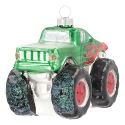 Monster Truck Ornament | Glass | Red | 11cm