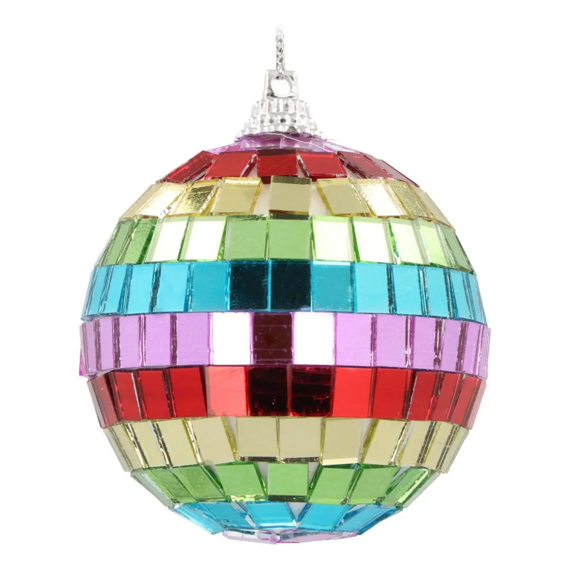 Multicolour Disco Ball Bauble | 6 Cm