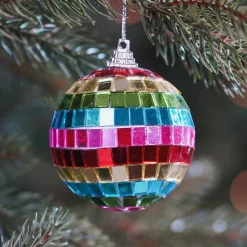 Multicolour Disco Ball Bauble | 6 Cm