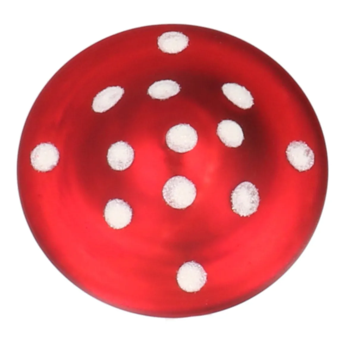 Mushroom On Clip Christmas Tree Decoration 8cm Red-White