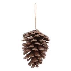 Natural Pinecone With Glitter 12 Cm