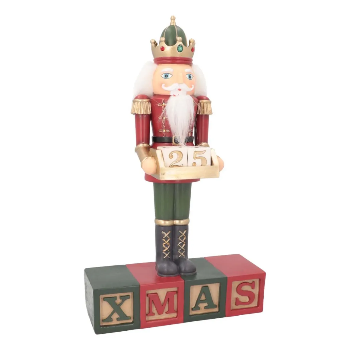Nutcracker With Advent Countdown Calendar | With LED | 35cm